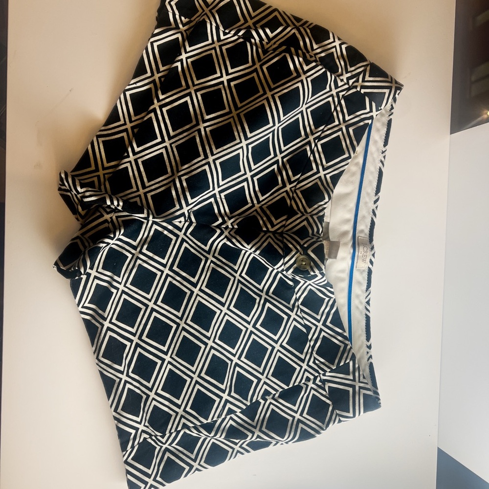 J. Crew Black and White Diamond Pocket Square